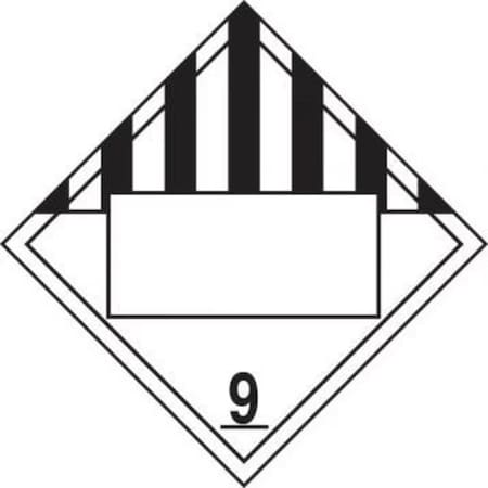 Accuform BLANK DOT PLACARD HAZARD CLASS 9 MPL4DG9MG1 MPL4DG9MG1